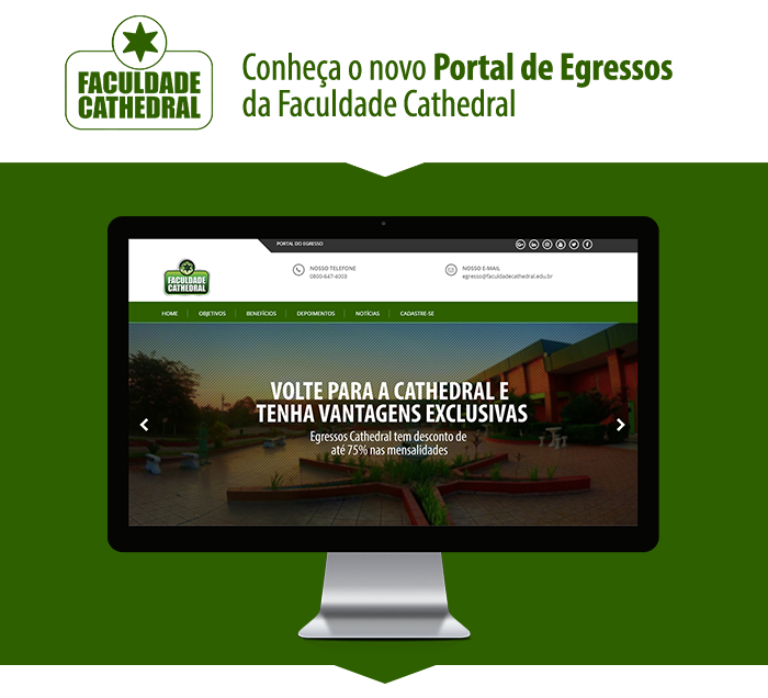 Faculdade Cathedral disponibiliza portal exclusivo para seus ex-alunos